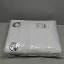 NICETOWN 100% Blackout Window Curtain Panels, Cold and Full Light Blocking Drapes with Black Liner for Nursery, 84 inches Drop Thermal Insulated Draperies (White, 2 Pieces, 52 Wide Each Panel)