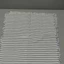 Linen Blue and White Striped Cloth Placemats, Size 18"×18", 2 Pieces