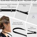 Hokone Lanyard Crossbody Strap for iPhone 17 Series, Adjustable Anti-Theft Neck Holder with Magnetic Strap & Quick Release