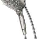 Moen Engage Spot Resist Brushed Nickel Six-Function 5.5-Inch Removable Handheld Showerhead with Magnetic Docking System, 26112SRN