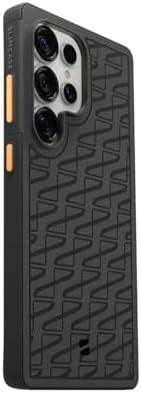 Slimcase Sport X Series Case for Samsung Galaxy S25 Ultra, Non-Yellowing, Diamond Clear, Military Grade Drop Protection, Shockproof Airbag, Anti-Scratch (Black)