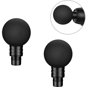 Massage Gun Heads,2 PCS Round-Head Massage Gun Attachments,0.75 Inch Diameter Massage Gun Replaceable Soft Heads,19mm Diameter Muscle Massager Attachments for Back Massager Exchanging