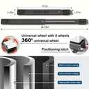 Appliance Rollers Heavy Duty 360, Extendable Appliance Sliders, Adjustable Furniture Mover Mobile Roller Base, Easily Move Washer and Dryer Machines, Refrigerators, Max 880 LB