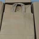BagDream Gift Bags 8x4.25x10.5 100Pcs Brown Paper Gift Bags with Handles Bulk for Wedding, Party Favor, Grocery, Shopping, Retail, Merchandise Medium Kraft Paper Sacks