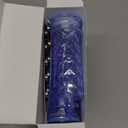 LED Candles, 4Pack Battery Operated Candles with Rose Light Halo, Romantic Flameless Pillar Candles for Valentines Halloween Decorations(Blue, D 2.5" x H 7.2")