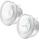 Double Wearable Breast Pump Parts 24mm Milk Collector Cup Compatible with Momcozy S9 Pro|S12 Pro Wearable Breastpump Incl 24mm Flange Use with S9 Pro|S12 Pro Parts/Accessories Replacement