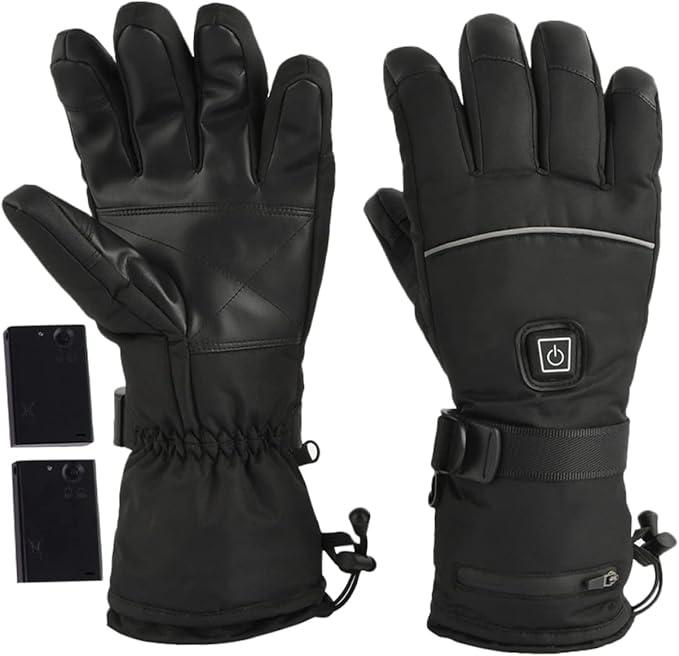 HANABASS Heated Gloves Heating Gloves Thermal Outdoor Men's Winter Warm Large