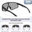 Polarized Sports Sunglasses for Men Women Wrap Around Cycling Running Sun Glasses UV400 Protection