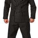 Morph Men's Gangster Costume, Men's 1920s Costume, Mens Mafia Outfit (Large)