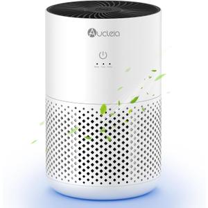 Air Purifiers for Bedroom up to 588 Ft, 20dB Bedroom Air Purifier for Small Room Removes Dust Pets Hair Smoke Odor with Aromatherapy Function(White) (Standard Size)