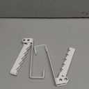 FYY Over The Door Hooks Hanger, 2 Pack Collapsible Folding Over The Door Organizer Rack Space Saving Hanging Storage Hanger for Clothes, Coats, Towels for Bedroom Bathroom White