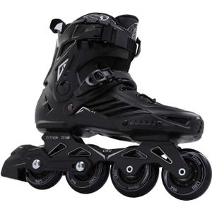 LIKU Black Professional Inline Skates Unisex (Men 11,Women 12)