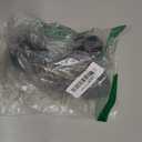 MroMax 1.97 inch Wheel Dia PP Swivel Caster Wheels Plastic 360 Degree 8mm x 15mm Threaded Stem Caster Twin Wheel 50mm for Office Chair Commodity Shelf Black Tone with Brake 1Pc