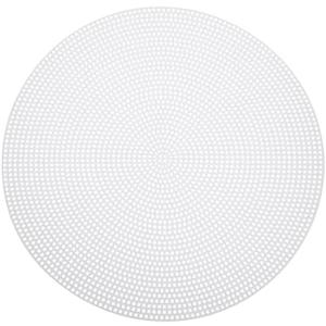 MECCANIXITY 5pcs 9" Plastic Mesh Canvas Sheet 13 Count Round Needlepoint Blank Canvas for Embroidery Knit Crochet Acrylic Yarn Crafting, White 1 Is Smaller MECCANIXITY 5pcs 9" Plastic Mesh Canvas Sheet 13 Count Round Needlepoint Blank Canvas for Embroidery Knit Crochet Acrylic Yarn Crafting, White 1 Is Smaller