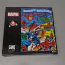 Buffalo Games  Marvel - Season's Greeting from The Avengers - 500 Piece Christmas Jigsaw Puzzle - Festive Holiday Puzzles for Adults  Precision-Cut Pieces, Winter Artwork