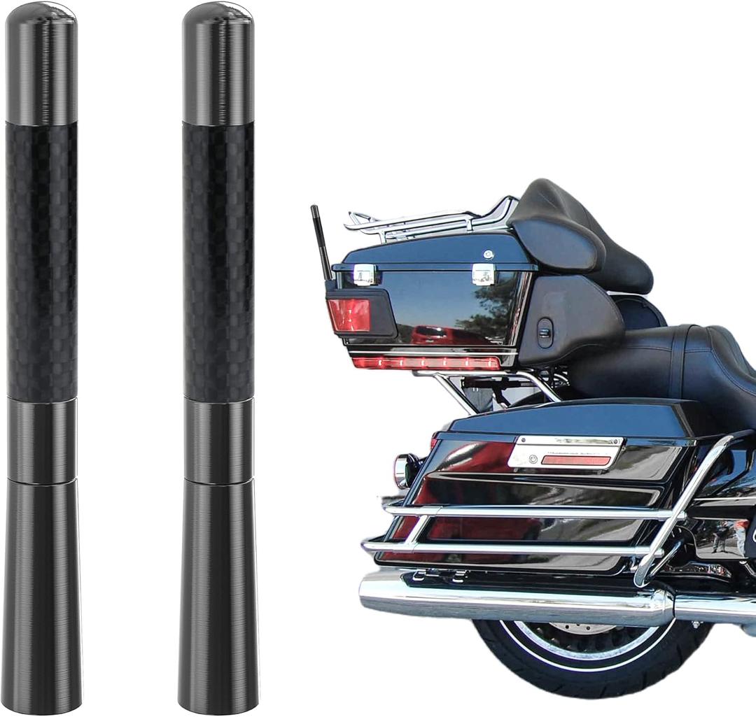 2-Pack 4.7 inch Motorcycle Antenna Replacement for Harley Davidson Motorcycle 1989-2021 Touring Electra Glide Road Glide Tour Ultra Classic