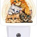 Colorful Cats Night Light,Plug-in Night Lights with Dusk to Dawn Sensor for Stairway,Hallway,Bedroom Sleep Friendly Ideal for Women/Girls/Boys Gift,0.5w