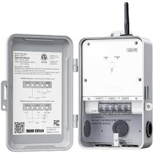 DEWENWILS Pool Pump Timer, Heavy Duty Outdoor WiFi Timer Box, 40A 120VAC 2HP, Work with Smart Life, Alexa, Google Assistant, Easy Wiring for Pool, Water Heater, ETL Listed