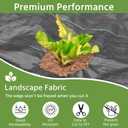 Pattiumo Weed Barrier Fabric 6x300FT Landscape Fabric 3.2oz Weed Barrier Fabric Heavy Duty for Landscaping Fabric Garden Fabric Weed Barrier Weed Blocker Garden Bed Cover, Commercial Driveway