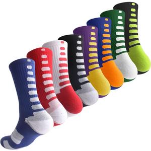 OLCHEE Boys Athletic Crew Socks Basketball Sports Calf High Kids Youth Teens Long Compression Colorful Multipack