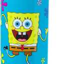 Silver Buffalo Spongebob Squarepants Sup, Fishes? Stainless Steel Water Bottle With Twist Lid, 42 Ounces