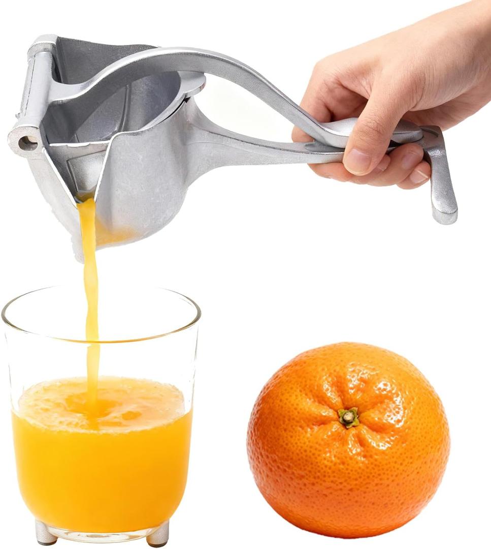 Manual Juicer, Hand Juicer Squeezer, Lemon Squeezer, Fresh Fruit Juice Extractor, Ergonomic Grip & Easy To Clean  Ideal For Fruits (Orange, Pomegranate, Lime, Grapefruit) | Home Kitchen Must-Have