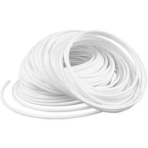 White 1/4" RO Tubing at 70F-120PSI to 150F-60PSI 1/4" Flexible water pipes 1/4-inch Plastic NSF Certified CCK Tubing15 Feet)