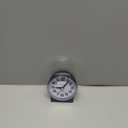 4.3" No Ticking Analog Alarm Clock,Silent Readable for Seniors,Easy to Set,Gradual Rise Alarm,Big Numbers,On/Off Switch on Side,Gentle Wake,Snooze,Lighted on Demand,Battery Operated,Blue