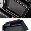 Center Console Armrest Storage Box Compatible with Infiniti QX50 2019-2023/QX55 2022-2023 ABS Tray Insert Organizer Glove Pallet