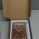 Kalimba 17 Key Thumb Piano, Portable Mahogany Mbira Finger Piano with Instruction, Carrying Bag, Tune Hammer, Holiday Gift for Kids, Light Brown - Musical Instruments for Kids