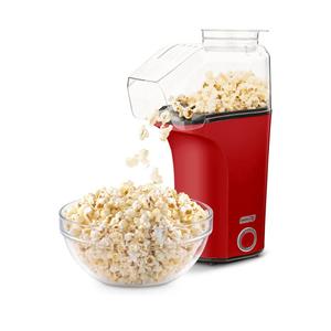 Dash Fresh Pop Popcorn Maker - Oil-Free, Air Popcorn Popper - With Measuring Cup & Recipe Guide - Perfect for Movie Nights - 16 Cups, Red