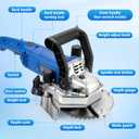 Heavy-Duty Undercut Saw Jamb Saw Kit 1800W 2.5HP 120V 60Hz, with Two 6.5" Alloy Blade (Wood) and One Diamond Blade (Tiles and Masonary), 13ft Cord, Model EUS1800