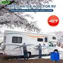 50FT Heated Water Hose for RV,Heavy Duty Heated Hose for Camper/Garden/Farm, 1/2" Inner Diameter,Temperatures Down to -40F, Prevent Freezing
