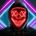 LED Mask for Halloween - Purge Mask Light Up Cool Stuff Gift for Boys (Red)
