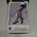 EXQUISLIFE Fleece Lined Tights Sheer Women - Fake Translucent Warm Pantyhose Leggings Sheer Thick Tights, for Winter (Medium, Black+black)