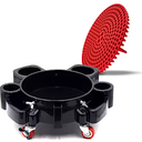 Bucket Dolly Detailing Cart for 5 Gallon Car Wash Bucket Rolling Bucket Dolly for Car Washing Detailing System