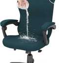 Gaming Chair Covers Game Chair Cover Waterproof Cat Scratch Proof, Stretch Gaming Chair Seat Covers with Armrest Breathable Anti-Scratch Protection for Reclining Rotating Game Chair - Dark Green