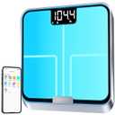 RENPHO Smart Body Fat Scale with Light, Fitness Equipment with RGB Lighting, Rechargeable Scale with BMI, Body Fat, Muscle Mass, Color Changing with Weight Variation, Elis Chroma