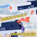 ALLROAD Electric Water Guns Rechargeable Automatic Squirt Guns Long Range, Powerful Water Soaker Gun Toy, Water Squirters for Kids & Adults Summer Pool Beach Party, Blue