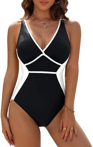 Blooming Jelly Women Tummy Control Swimsuits One Piece Modest Bathing Suit Lace Up Slimming Swim Suits 2025 L