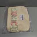 Lunch Bag for Women Insulated For Men PU leather Small Office Work lunch with Chenille Letters Leakproof Freezable Cooler Reusable Portable Box (White)