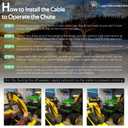 AM134404 Turn-to-Lock Spout Control Cable for John Deere 44'' 47'' 54'' 59'' 60'' Snow Thrower, Discharge Chute Angle Controller