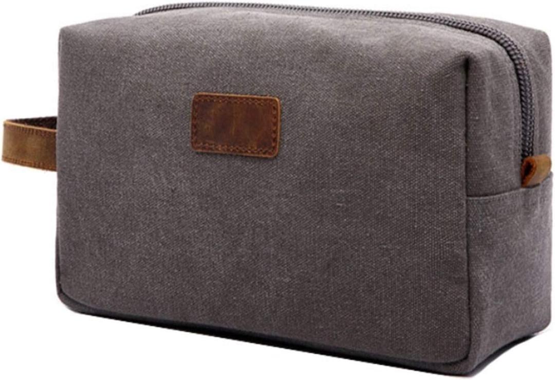 Cosmetic Bag Retro Cosmetic Bag Explosion Model Travel Hand catching Bag Waterproof Canvas with Cramps Horse Skin Storage Bag