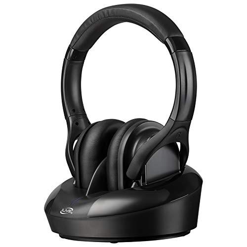 iLive Electronics Radio Frequency Wireless Headphones with Transmitter/Charging Dock, Black (IAHRF79B)
