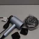 Slopehill Professional Ionic Hair Dryer, Powerful 1800W Fast Drying Low Noise Blow Dryer with 2 Concentrator Nozzle 1 Diffuser Attachments for Home Salon Travel (Matte Blue)