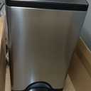 simplehuman 38 Liter / 10 Gallon Rectangular Kitchen Step Trash Can, Brushed Stainless Steel