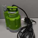 Green Expert 1/4HP Submersible Sump Pump 25-Foot Power Cord High Flow 1800GPH for Water Removal Household Drainage Utility Pump Easy to Use in Pools Hot Tub Flooded House Suit to Garden Hose