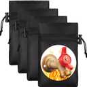 Outdoor Faucet for Winter, POROLIR 8.3" H x 6.7" W Thicker Insulation Faucet for Winter Hose Bib Insulated Faucet Sock Spigot Freeze Protection Black (4-Pack)