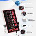 Commercial Kitchen Timer, 6 Channel Timer Restaurant Kitchen Supplies, Heavy-Duty Timer - Stainless Steel | Digital LED Technology | Reminder Function | Loud Alarm