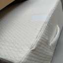 Wedge Pillow for Acid Reflux, Bed Wedge Pillow for Headboard 10", Pillow Wedge for Back Pain Relief, Post Surgery, Elevated Pillows for Sleeping, Snoring, Triangle Pillow with Cover, White (24*24*10 Inch)